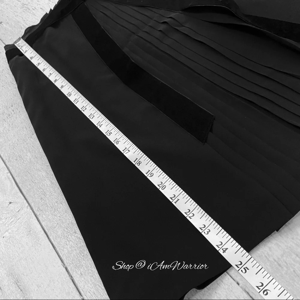 Tory Burch silk pleated skirt with velvet tie belt *shop@iamwarrior